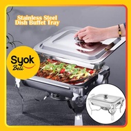 [SYOK] Stainless Steel Buffet Set Catering Serving Tray Food Pan Warmer Tray buffet