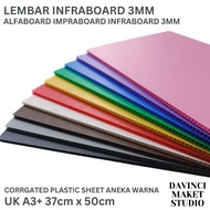 HIJAU HITAM PUTIH MERAH Impraboard INFRABOARD ALFABOARD Mockup Paper - 3mm A3+ 37cm x 50cm White Bla