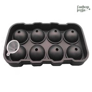 8 Grid Round Silicone Ice Cube Mold