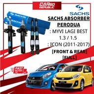 Sachs Perodua Myvi Lagi Best 1.3 / 1.5 , Icon (2011-2017) Absorber Full Set / Front (Depan) / Rear (