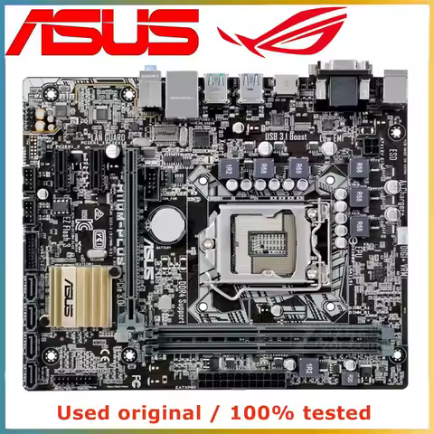 For ASUS H110M-PLUS LGA 1151 Motherboard H110 PCI-E 3.0 4×SATA III USB3.1 Micro ATX