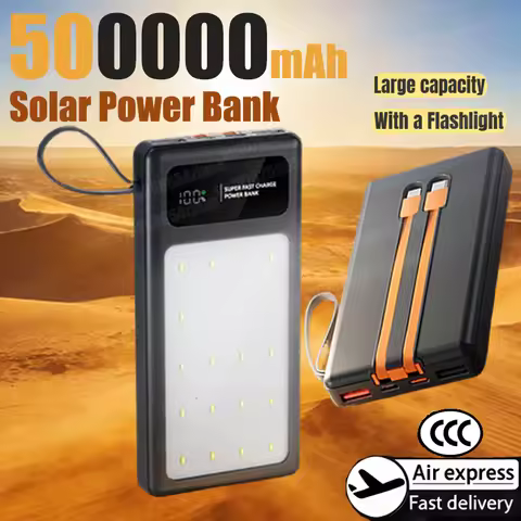 120W Super Fast Charging 200000mAh High Capacity Power Bank Battery Digital Display Power Bank For I