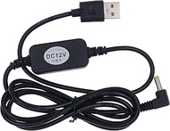 DigitCont USB 5V to DC 12V 4mm x 1.7mm Power Cable for Dot Devices - Voltage Step Up Converter, Powe