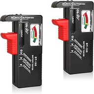 VTECHOLOGY 2Pcs Battery Tester Checker, Universal Battery Checker Model BT-168for AA AAA C D 9V 1.5V