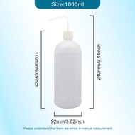 1pcs 150ml 250ml 500ml 1000ml Plastic Squeeze Bottle Wash Elbow Rinse Bottle Red White Tipped with S