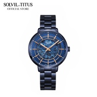 Solvil et Titus Enlight 3 Hand Mechanical Blue Stainless Steel Women Watch W06-03306-004