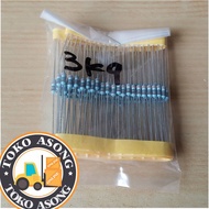 3k9 Metalfilm Resistor 1% 1/4 Watt 3.9 kilo ohm Resistor