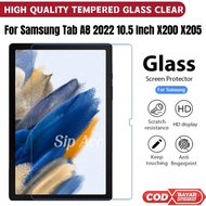 LAYAR Tempered Glass Samsung Tab A8 2022 - X200 10.5 Inch Anti Scratch Glass Screen Protector Tab Anti Scratch Tablet Screen Protector - Tab A8 lte X205