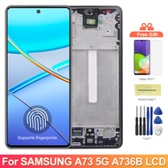 Super AMOLED A73 5G Screen for Samsung Galaxy A73 5G A736 A736B A736B/DS LCD Display Touch Screen Di