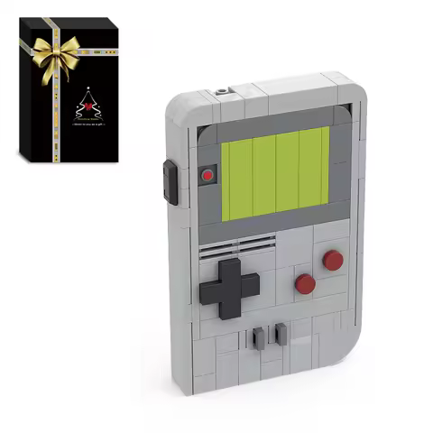 MOC compatible with Lego creative building retro mini nostalgic handheld game console puzzle toysC