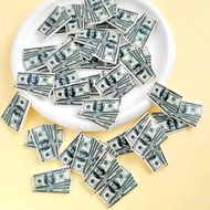 5/15/30pcs High-Quality Synthetic Resin USD Banknotes And Gold Coin Ornaments, Suitable For DIY Craf
