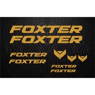 【hot sale】♦Foxter sticker for bike frame (Gold) - 1set