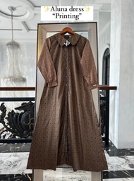 Ready SIAP KIRIM ‼️ TERBARU !!! ALUNA dress printing by journey || dress wanita dewasa terbaru 2023 