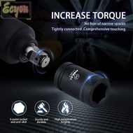 ECYOU Heavy Duty Wrench, 24mm 36mm 6 Point Impact Socket Wrench,  1/2" Drive Long Socket Wrench Auto