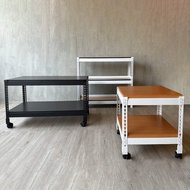 台灣製/優米/角鋼/工業風客廳組合套三號餐/玄關桌+茶几+沙發邊桌