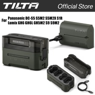 TILTA DMW-BLK22 Camera Battery Charger Case Set 4 Channel 2400mAh Camera Battery for Panasonic DC-S5