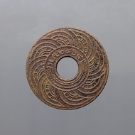 เหรียญสตางค์รู 1 สตางค์ ทองแดง ตราอุณาโลม - พระแสงจักร ปี พ.ศ.2464 ตัวติดหายาก ผ่านใช้