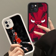 BK-3 Bulls Jordan Surprise Casing for iPhone Mini 11 12 13 Pro Max