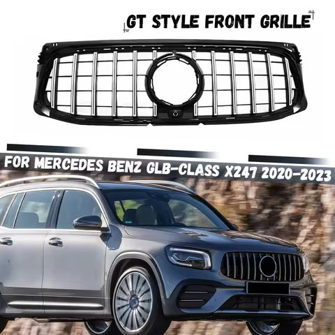 For Mercedes Benz GLB-Class X247 2020 2021 2022 2023 GLB180 GLB200 GLB250 GT Style Bumper Hood Mesh 