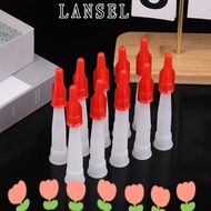 LANSEL1 10/20Pcs Caulk Cap, Tube with Cover Plastic Caulking Nozzle Extension, Versatile Caulk Savin