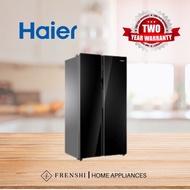 【FREE SHIPPING】Haier 628L Side By Side Glass Series Refrigerator HRF-619SI [ Frenshi ]
