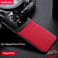 NUBULA For Xiaomi Poco F2 Pro (6.67)inch Casing Hard Grained Leather Poco F2 Pro Back Cover Plexi gl