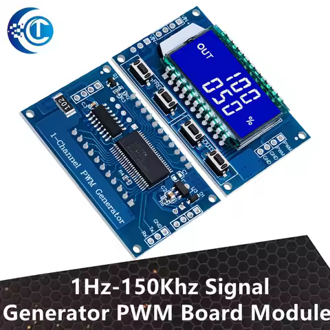 1PCS 1Hz - 150Khz Signal Generator PWM Board Module: Pulse Frequency & Duty Cycle Adjustable, with L