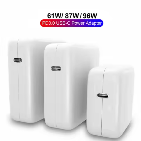 61W 87W 96W USB-C Laptop Power Adapter Type-C PD Charger For Macbook 13 15-inch A1706 A1707 A1708 A1
