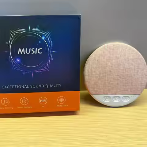 [L] Under Pillow Mini Speaker 5.4 Hifi Stereo Sound Machine White Noise With 30/60/90 Min Timer For 