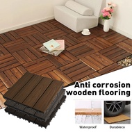 [SG STOCK]DIY Decking Tile Interlocking Wood Stone Artificial Grass Decking Tiles for Patio, Balcony