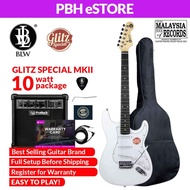 BLW GLITZ MKII Electric Guitar Starter Pack Stratocaster Style Gitar Elektrik Package with free gift