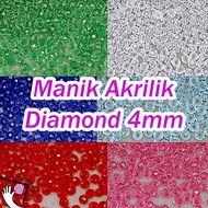20g Round Diamond Acrylic Beads 4mm Acrylic Diamond Beads/
