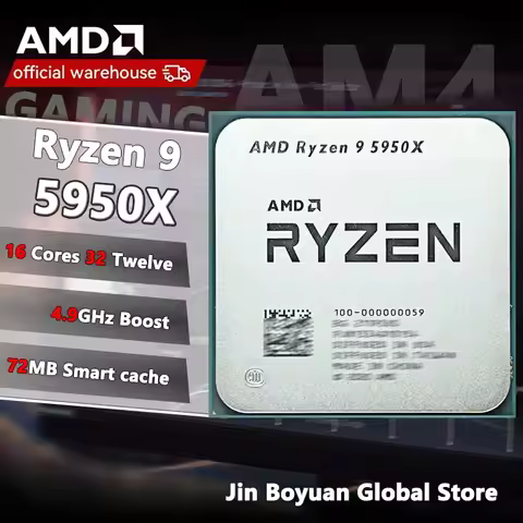 AMD Ryzen 9 5950X New Ryzen 9 5000 Series Vermeer (Zen 3) 16-Core 3.4 GHz Socket AM4 105W Socket AM4