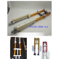 KLX UPSIDE DOWN FORK GOLD / RED / BLACK  98CM KAWASAKI KLX150 FRONT FORK UPSIDE DOWN SHOCK USD CNC