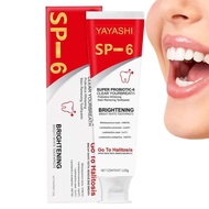 YAYASHI SP-6 Probiotics Bright White Toothpaste, Fresh Breath, Super Probiotic-6