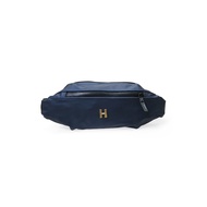 Hamlin Edbert Tas Selempang Pria Waistbag Waterproof Large Compartment Material Nylon ORIGINAL - Nav