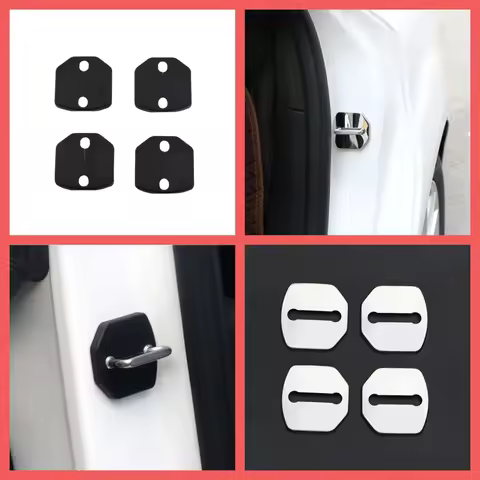 Car Door Lock Cover For Ford Focus 3 MK3 New Fiesta MK7 Everest ABS/Stainless Steel Door Protection 