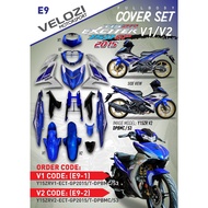 COVERSET YAMAHA Y15 ZR V1 / V2 DESIGN EXCITER GP BLUE DPBMC/S3 2015 E9-1 / E9-2 TANAM KILANG VELOZI