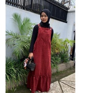 Distro - Inara Overall Dress - Contemporary Women's Jumpsuit - Jumpsuit Korean Style Kantog front Re