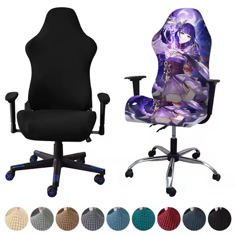 4pcs Gaming Chair Covers With Armrest Spandex Splicover Office Seat Cover For Computer Armchair Prot