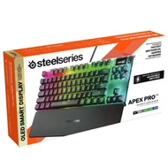 SteelSeries Apex Pro TKL Wired RGB Mechanical Gaming Keyboard with OLED Display OmniPoint Adjustable