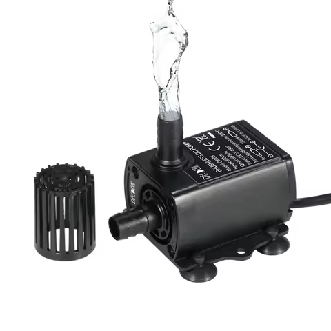 Decdeal USB DC5V 4.8W/2.4W Ultra-quiet Mini Brushless Water Pump Waterproof Submersible Fountain Aqu