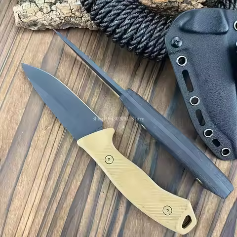 High Hardness Adventure Self-defense Knife 8Cr13Mov Blade Tactical Outdoor Camping Hunting Straight