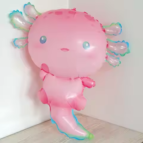 Axolotl Foil Balloons Cute Axolotl Balloons For Summer Beach Pool Axolotl Party Decoration