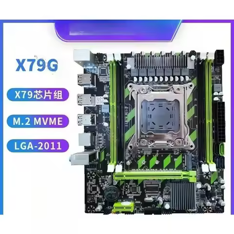 New X79G main board desktop computer main board LGA-2011 pin DDR3 memory M.2 interface real X79 chip
