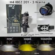 H4 LED Headlight IBEZ 201 All Weather 3 Colors Blue Lens