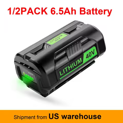 For Ryobi 6.5Ah 40V Li-Ion Rechargeable Battery 40V Cordless Power Tools Battery OP4040 OP4050A OP40