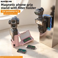 Sunnylife Pocket 4P 4 3 Handheld Grip Magnetic Mount Adjustable Base Portable Photography Tripod Acc