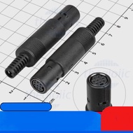 [2 Pieces]- Mini DIN Female Head 8 Pins Wire Connector General Warehouse Components 86 Components IC