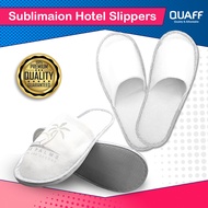 Sublimation Printable Hotel Slipper White (Size:10)